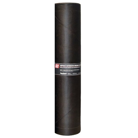 GRIP-RITE 3 ft. W X 72 ft. L Asphalt Smooth Saturated Organic Felt Paper 30 lb Black FLT30D4869